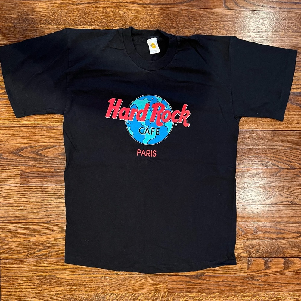 Hard Rock Cafe Vintage T Shirt Paris Size M